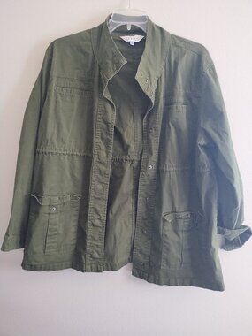 Serra green military style jacket